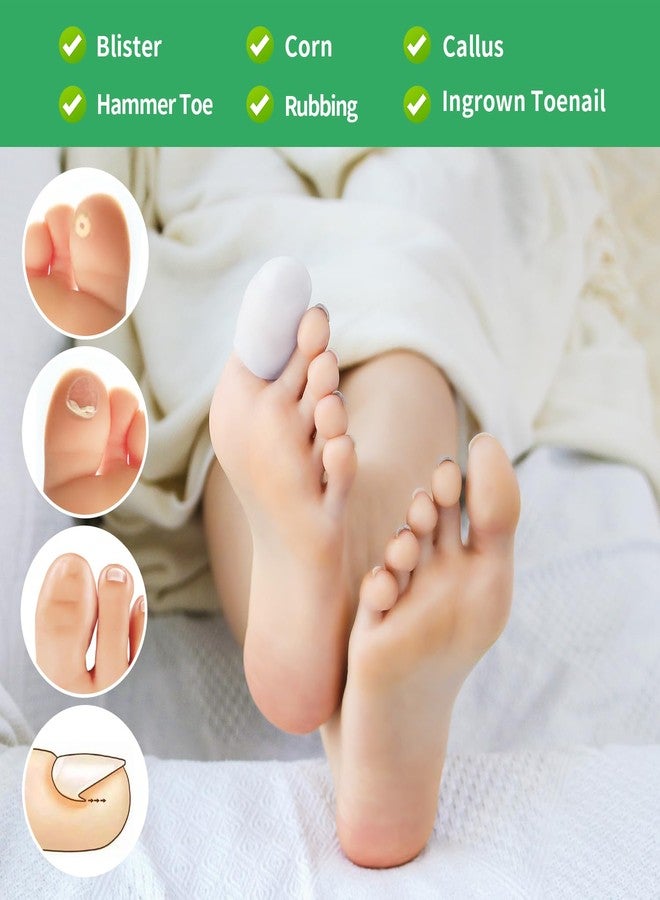Niupiour Silicone Big Toe Protectors for Women and Men, 14 Pieces of Gel Toe Covers for Missing or Ingrown Toenails, Toe Caps and Sleeves for Shoes, Protect Toe from Rubbing and Friction - Image 4